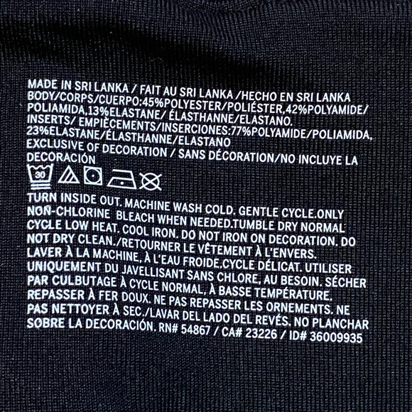 NWOT VICTORIA SECRET ULTIMATE PINK YOGA LEGGINGS WOMEN'S SIZE LARGE GREY BLACK. - Picture 6 of 6